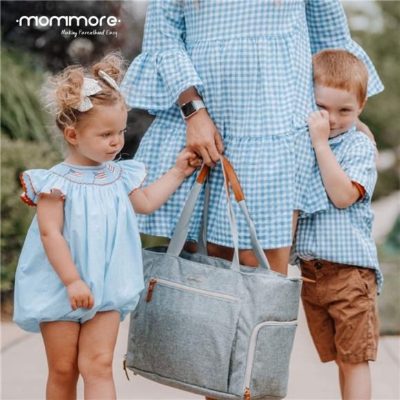 Breast Pump Bag Diaper Tote Bag with 15 Inch Laptop Sleeve Fit Most Breast Pumps - Picture 3 of 6